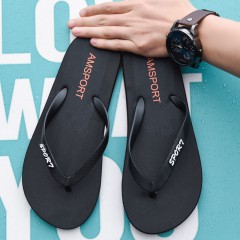 夏季凉鞋休闲居家潮流人字拖沙滩百搭纯色拖鞋男士日常户外平底拖