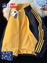 NK NASA联名双面穿夹克男士外套2026新款春季青少年男生休闲男装