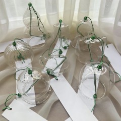 户外透明玻璃风铃景区场景布置学生DIY涂鸦工艺品小清新挂饰