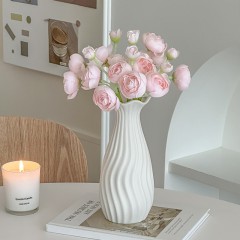 洋牡丹假花仿真花摆设高档装饰客厅花艺花束摆件餐桌花瓶玫瑰插花