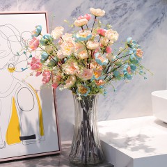 轻奢高端仿真花杜鹃花摆设假花客厅餐桌花束装饰插花家居花艺摆件